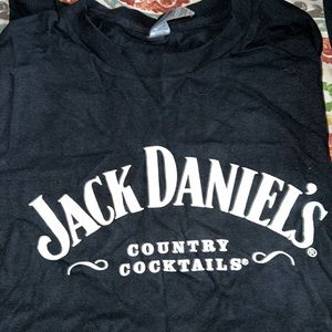 Black short sleeve Jack Daniels Whiskey